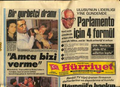 Hürriyet Gazetesi 9 Nisan 1984 - Dündar Kılıç Yargıç Önüne Çıkıyor GZ99168 - 1