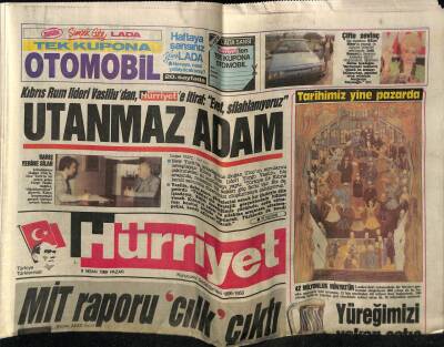 Hürriyet Gazetesi 9 Nisan 1989 - Doğum Günü Hediyesi GZ58019 - 1
