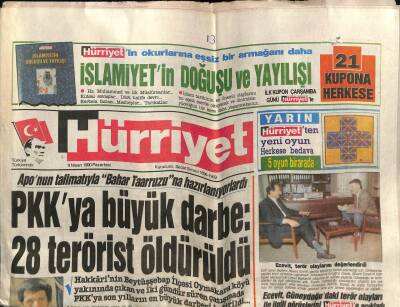Hürriyet Gazetesi 9 Nisan 1990 - Doğum Günü Hediyesi GZ58659 - 1
