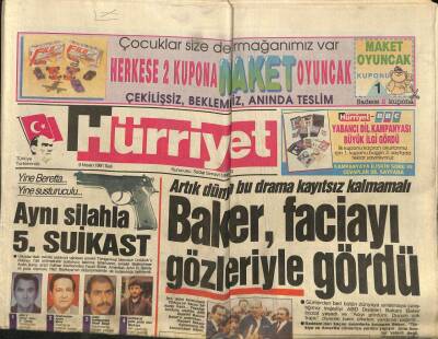 Hürriyet Gazetesi 9 Nisan 1991 - İbrahim Tatlıses , Düğün İçin Semra Özalla Çankayada Görüştü GZ84036 - 1