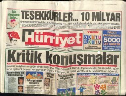 Hürriyet Gazetesi 9 Nisan 1992 - Atatürk Ödülü Mandelanın GZ62513 - 2