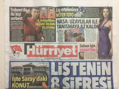 Hürriyet Gazetesi 9 Nisan 2015 - NasaUzaylılar İle Tanışmaya Az Kaldı GZ29308 - 1