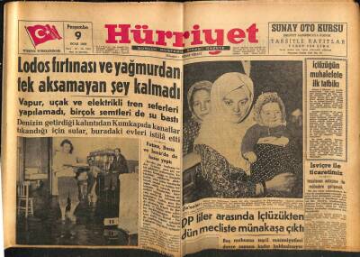 Hürriyet Gazetesi 9 Ocak 1958 - Cadillactan Hoşlanmayan Petrol Kralı GZ81109 - 1