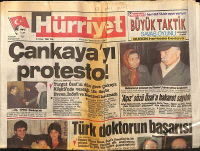 Hürriyet Gazetesi 9 Ocak 1990 - Suriye Pilotlarının , Bile Bile Ateş Açtığı Anlaşıldı GZ88264 - 1