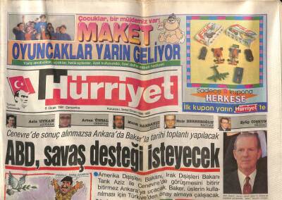 Hürriyet Gazetesi 9 Ocak 1991 - Yüksel Uzel Yeniden Doğmuş Gibi GZ76589 - 1