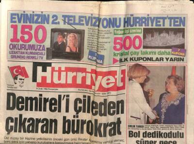 Hürriyet Gazetesi 9 Ocak 1992 - Doğum Günü Hediyesi GZ55395 - 1
