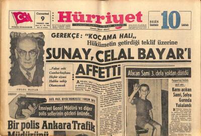 Hürriyet Gazetesi 9 Temmuz 1966 - Bir Polis Ankara Trafik Müdürünü Öldürdü GZ81690 - 1