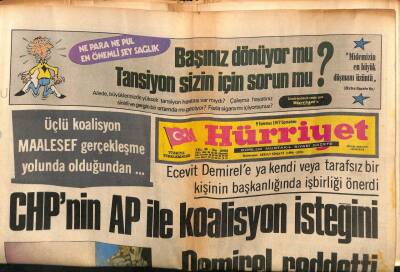 Hürriyet Gazetesi 9 Temmuz 1977 - Lale Oraloğlu Az Daha Sahnede Asılarak Ölüyordu GZ76302 - 1