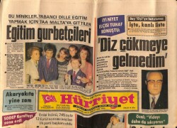 Hürriyet Gazetesi 9 Temmuz 1984 - Plaket Sevinci * Türkan Şoray - Cihan Ünal GZ76804 - 1