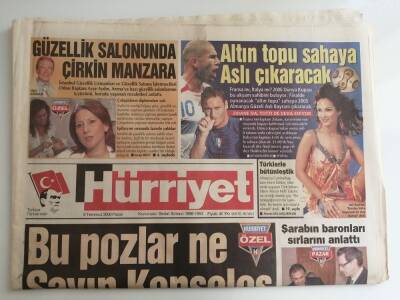 Hürriyet Gazetesi 9 Temmuz 2006 Altın Topu Sahaya Aslı Çıkaracak-GZ14529 - 1