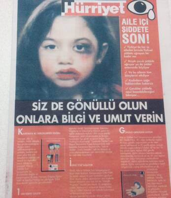 Hürriyet Gazetesi Aile İçi Şiddete Son Eki GZ46928 - 1