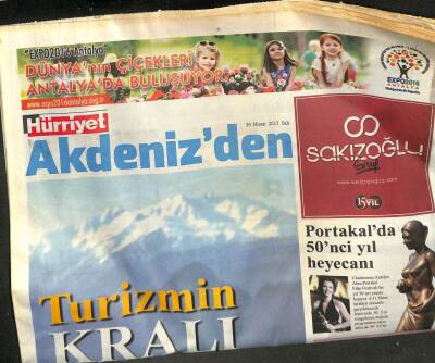 Hürriyet Gazetesi Akdenizden Eki 30 Nisan 2013 - Altın Portakalda 50nci Yıl Heyecanı GZ107549 - 1