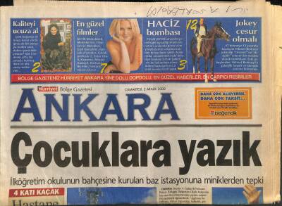 Hürriyet Gazetesi Ankara Eki 2 Aralık 2000 - Hikmet Berksoy Jokey Cesur Olmalı GZ120832 - 1