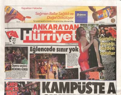 Hürriyet Gazetesi Ankara Eki 31 Ekim 2014 - Ankara Devlet Opera Ve Balesi Seyirci Rekoru Kırdı GZ105196 - 1