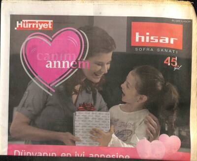 Hürriyet Gazetesi Annem Eki 10 Mayıs 2013 - Dünyanın En İyi Annesine Hediyeler GZ100618 - 2