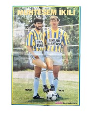 Hürriyet Gazetesi Armağanı Fenerbahçe Futbolcuları Rıdvan-Tanju Poster KRT23408 - Gökçekoleksiyon
