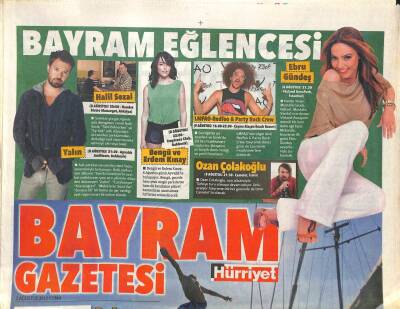 Hürriyet Gazetesi Bayram Eki 2 Ağustos 2013 - Hülya Koçyiğitten Bayram Anısı GZ104745 - 1