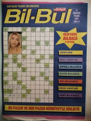 Hürriyet Gazetesi Bil-Bul Eki 12 Ağustos 2001 -GZ37941 - 1