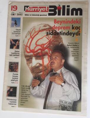 Hürriyet Gazetesi Bilim Eki - 19 Ocak 2002 - Beynimizdeki Depremler - GZ43540 - 1