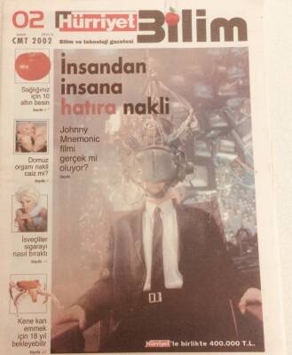 Hürriyet Gazetesi Bilim Eki 2 Şubat 2002 - İnsandan İnsana Hatıra Nakli GZ40016 - 1