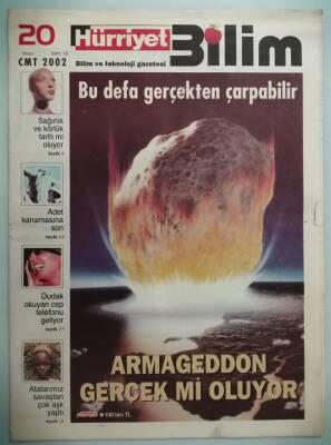 Hürriyet Gazetesi Bilim Eki 20 Nisan 2002 Bu Defa Gerçekten Çarpabilir -GZ37111 - 1