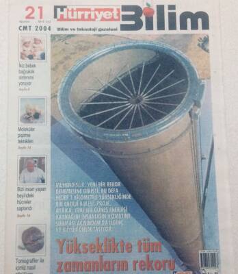 Hürriyet Gazetesi Bilim Eki - 21 Ağustos 2004 - Yükseklikte Tüm Zamanların Rekoru GZ46686 - 1