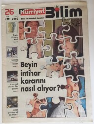 Hürriyet Gazetesi Bilim Eki -26 Ocak 2002 - Beyin İntihar Kararını Nasıl Alıyor - GZ43541 - 1
