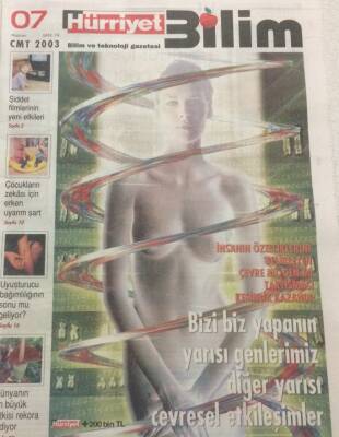 Hürriyet Gazetesi Bilim Eki 7 Haziran 2003 - Bizi Biz Yapanın Yarısı Genlerimiz Diğer Yarısı Çevresel Etkileşimler GZ47049 - 1