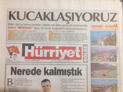 Hürriyet Gazetesi Bölge Eki 1 Ağustos 1999 - Fırtına Geliyor, Devrimler Yaptık GZ21943 - 1