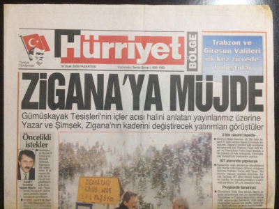 Hürriyet Gazetesi Bölge Eki 10 Ocak 2000 - Ziganaya Müjde GZ23020 - 1