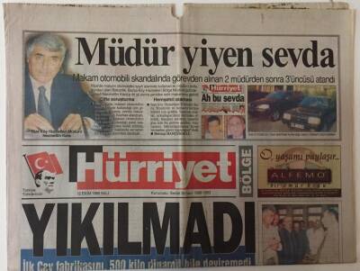 Hürriyet Gazetesi Bölge Eki 12 Ekim 1999 - İlk Çay Fabrikasını 500 Kİlo Dinamit Bile Deviremedi Yıkılmadı GZ25201 - 1