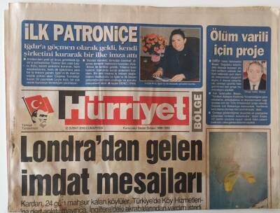 Hürriyet Gazetesi Bölge Eki 12 Şubat 2000 - Londradan Gelen İmdat Mesajları GZ26648 - 1