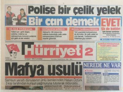 Hürriyet Gazetesi Bölge Eki - 13 Kasım 1993 - Mafya Usulü GZ35122 - 1