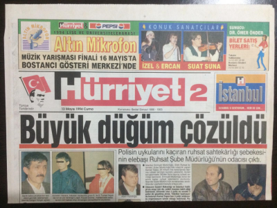 Hürriyet Gazetesi Bölge Eki 13 Mayıs 1994 - Ediz Huna Çevre Sınıfı GZ23047 - 1