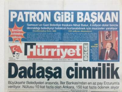 Hürriyet Gazetesi Bölge Eki 17 Ocak 2000 - Dadaşa Cimrilik GZ41990 - 1