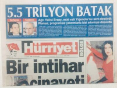 Hürriyet Gazetesi Bölge Eki 2 Aralık 1999 - Bir İntihar Cinayeti GZ42269 - 1