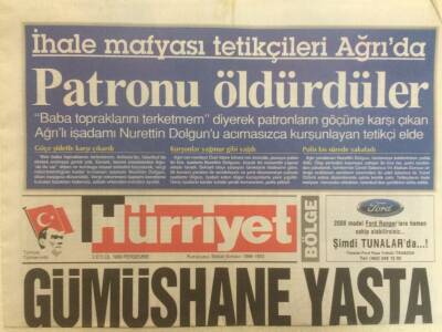 Hürriyet Gazetesi Bölge Eki - 2 Eylül 1999 - Gümüşhane Yasta GZ35120 - 1