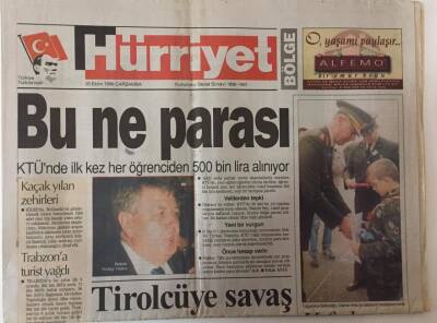 Hürriyet Gazetesi Bölge Eki 20 Ekim 1999 - Erzurumda Rıdvan Ve Şenol Gündemde GZ25202 - 1