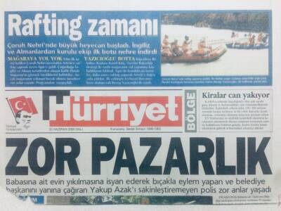 Hürriyet Gazetesi Bölge Eki 20 Haziran 2000 - Zor Pazarlık GZ42264 - 1