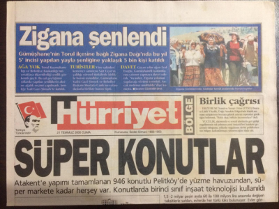 Hürriyet Gazetesi Bölge Eki 21 Temmuz 2000 - Iğdıra İlk Uçak 14 Kasımda GZ21947 - 1