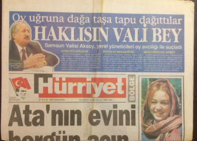 Hürriyet Gazetesi Bölge Eki 22 Eylül 1999 - Trabzonspor Zirveye Mecburuz GZ23030 - 1