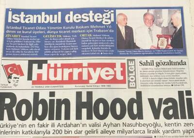Hürriyet Gazetesi Bölge Eki 22 Temuz 2000-Robin Hood Vali GZ36502 - 1