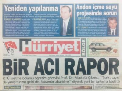 Hürriyet Gazetesi Bölge Eki 23 Şubat 2001 - Bir Acı Rapor GZ42265 - 1