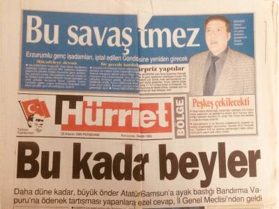 Hürriyet Gazetesi Bölge Eki 25 Kasım 1999 - Bu Kadar Beyler GZ38988 - 1
