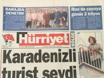 Hürriyet Gazetesi Bölge Eki 29 Aralık 1999 - Karadenizli Turist Sevdi GZ36321 - 1