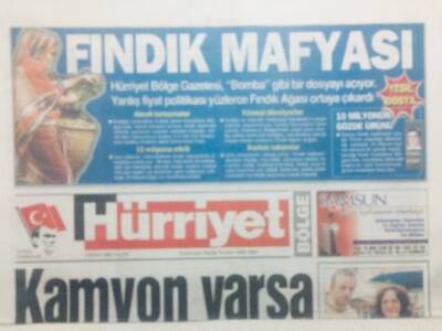 Hürriyet Gazetesi Bölge Eki 3 Ekim 1999 - Fındık Mafyası GZ42263 - 1