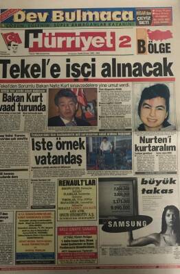 Hürriyet Gazetesi Bölge Eki 7 Eylül 1994-Tekele İşçi Alınacak GZ45469 - 2