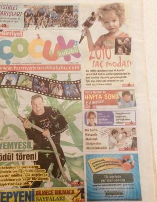 Hürriyet Gazetesi Çocuk Eki 17 Nisan 2010 - Masalistan Sergisi GZ40132 - 1