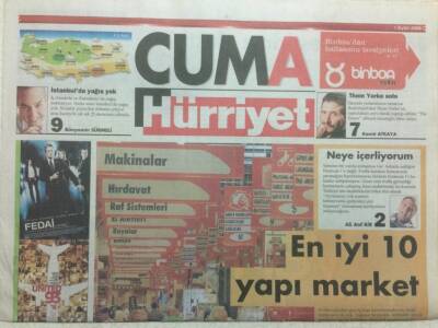 Hürriyet Gazetesi Cuma Eki 1 Eylül 2006 - En İyi 10 Yapı Market GZ35729 - 1