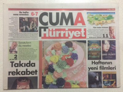 Hürriyet Gazetesi Cuma Eki 11 Mart 2005 - Bekar Yemeği Makarna Çok Havalı GZ23901 - 1